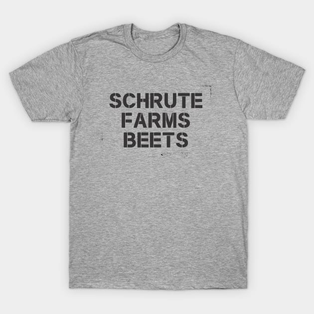 Schrute Farms Beets T-Shirt by cxtnd